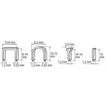 Сшиватель YT-7000 скобы 6-14 мм, гвозди 10-14 мм YATO-1
