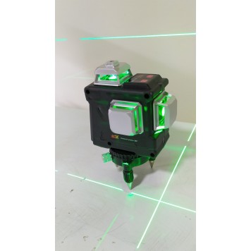 Уровень лазерный E0046 зеленый, 12 лучей AC DC-3