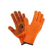 Перчатки 02Q0018-AL Х/Б 2-слойные с ПВХ 7,5 класс, 6 нитей, оранжевые, XL, 10/150 ALET
