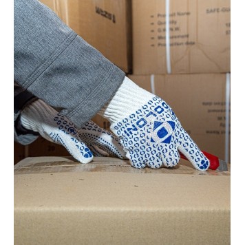 Перчатки 880 трикотажные с 2-х сторон ПВХ-рисунок размер 10 (XL) DOLONI-3