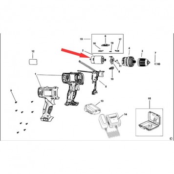 ЭЛЕКТРОДВИГАТЕЛЬ N457128 И ВЕДУЩАЯ ШЕСТЕРНЯ-1