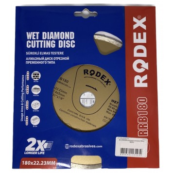 Диск RRB180 алмазный сплошной 180 мм RODEX-1