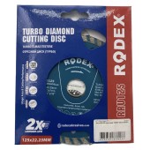 Диск RRU125 алмазный TURBO 125 мм RODEX
