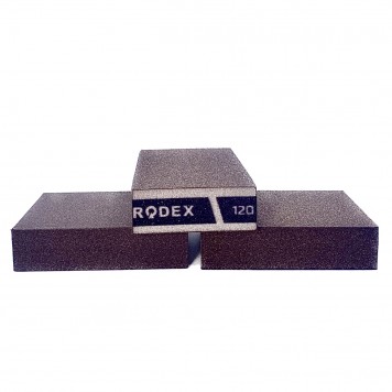 Губка RODEX шлифовальная 68х98х25 зерно 120 ZDP1120-1