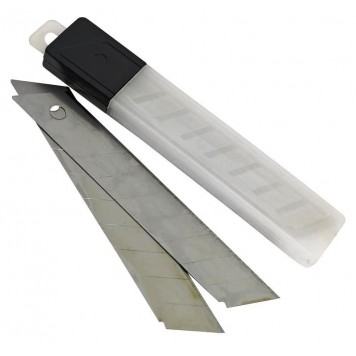 Лезвие 8218109 сменные отламывающиеся, 18 мм, набор 10 шт.-1