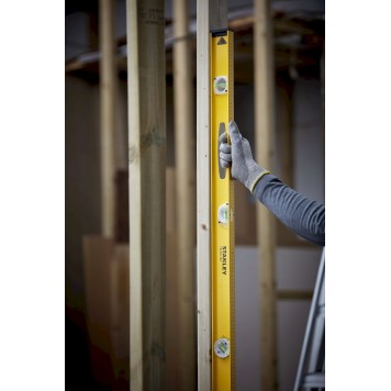 Уровень 1-42-922 100 см алюминий, двутавровый, 3 капсулы STАNLEY-1