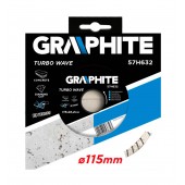 Диск 57H632 TURBO 115x22,23 мм алмазный GRAPHITE