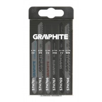 Полотно 57H754 для лобзика набор 6 шт Graphite