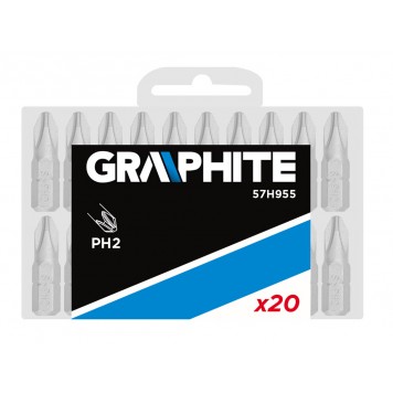 Бита 57H955 PH 2x25 mm, 1/4, 20 шт GRAPHITE