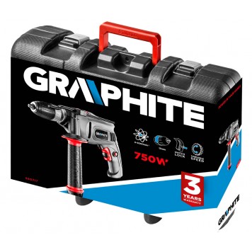 Дрель 58G717 ударная 750 Вт, патрон 13 мм Graphite-1
