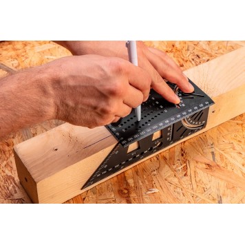 Угольник 72-115 японский 3D, алюминиевый NEO-3