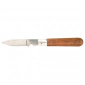 Нож 17В630 монтёрский (деревянная рукоятка) TopTools