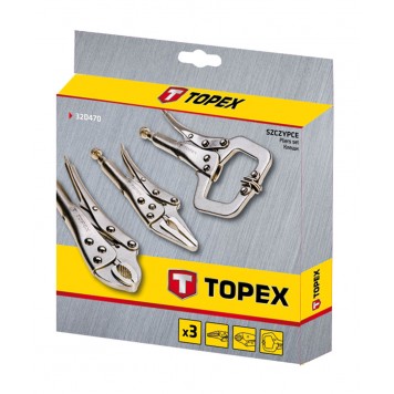 Клещи 32D470 зажимные набор 3 шт. ТОРЕХ-1