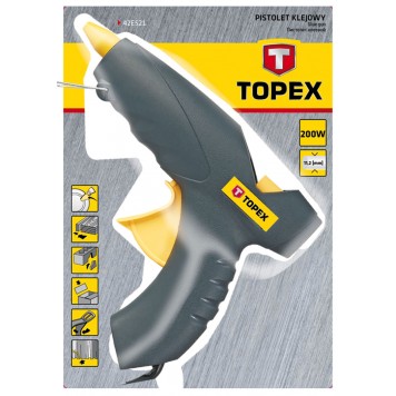 Термопистолет 42Е522 электрический для клея 200W 15г/мин ТОРЕХ-1