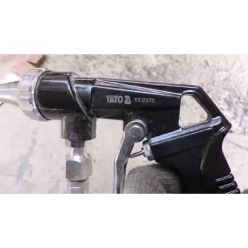 Пневмопистолет YT-2376 пескоструйный 1 л, 160 л/мин, 0,8 MPa YATO-7