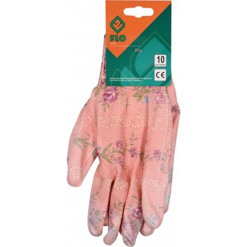 Перчатки 74137 огородные 10 синтетика бежевые FLO-3