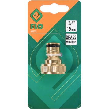 Адаптер 89076 внешний латунный 3/4″ FLO-1