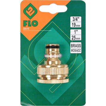 Адаптер 89079 внешний с переходником латунный 3/4″-1″ FLO-1