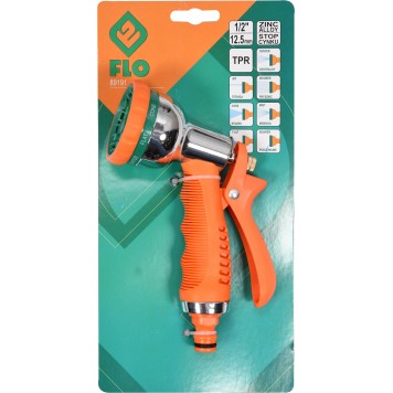 Пистолет-распылитель 89191 металлический 7-режимов, к шлангу 1/2 FLO-2