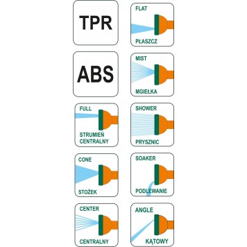 Пистолет-распылитель 89211 8-позиционный FLO-4