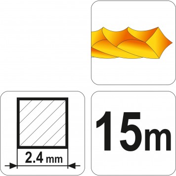 Леска 89480 для триммера SILENT 2,4 мм x 15 м (квадрат витой)-2
