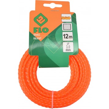 Леска 89482 для триммера SILENT 3,0 мм x 12 м (квадрат витой)-1