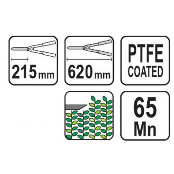 Ножницы-кусторез 99008 L = 620/215 мм VOREL-2