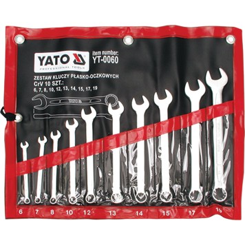 Набор YT-0060 ключей комбинированных 6-19 мм, 10 шт. YATO