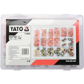 Набор YT-06864 медных шайб и сливных пробок, 534 предметов-2