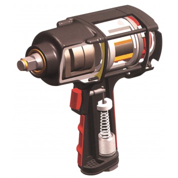 Гайковёрт YT-0953 ударный пневматический 1/2, 1356 Нм YATO-1