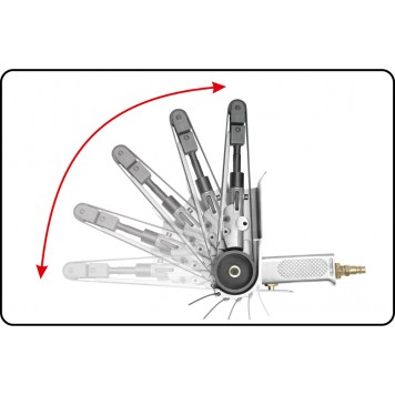 Пневмошлифмашина YT-09742 ленточная 20х520 мм YATO-2