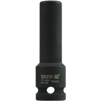 Головка YT-1031 торцевая ударная глубокая 6-гранная, 1/2, 11 мм YATO