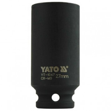 Головка YT-1047 торцевая ударная глубокая 6-гранная, 1/2, 27 мм YATO