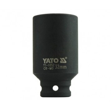 Головка YT-1052 торцевая ударная глубокая 6-гранная, 1/2, 32 мм YATO