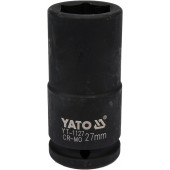 Головка YT-1127 торцевая ударная глубокая 6-гранная, 3/4, 27 мм YATO