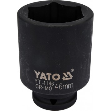 Головка YT-1146 торцевая ударная глубокая 6-гранная, 3/4, 46 мм YATO