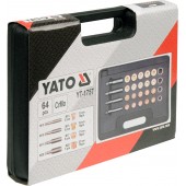 Набор YT-1757 для ремонта масляных пробок 64 предметов YATO