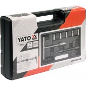 Комплект YT-17625 фрез для гнезд сопел форсунки YATO