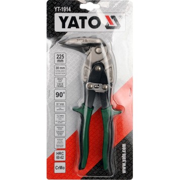Ножницы YT-1914 по металлу изогнутые правые YATO-1