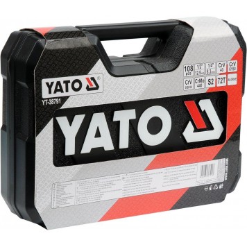 Набор YT-38791 инструмента 1/2", 1/4" 108 предметов L YATO-3