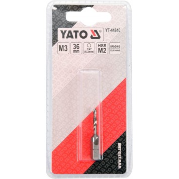 Сверло-метчик YT-44840 М3 HEX YATO-1