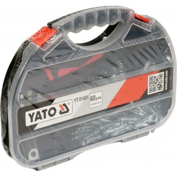 Пистолет YT-51451 для установки дюбелей Молли + 60 дюбелей YATO-2