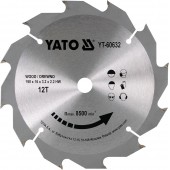 Диск YT-60632 с карбид вольфрамом 190х16 мм, 12 зубьев YATO