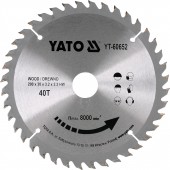 Диск YT-60652 с карбид вольфрамом 200х30 мм, 40 зубьев YATO
