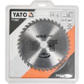 Диск YT-6067 с карбид вольфрамом 210х30 мм, 40 зубьев YATO