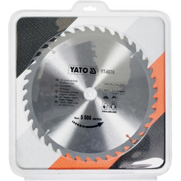 Диск YT-6076 с карбид вольфрамом 300х30 мм, 40 зубьев YATO-1