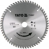 Диск YT-60907 пильный по алюминию 180 х 20 / 2,2 х 1,5, 60 зубьев YATO