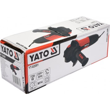 Угловая шлифмашинка YT-82091 720 Вт, 115 мм YATO-1