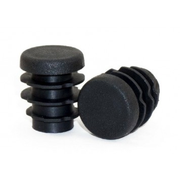 Заглушка для труб D-25 круглая, черная 26-0040-1