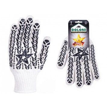 Перчатки 10323 ЗВЕЗДА белые 10 размер DOLONI-2